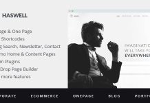 Haswell Theme WordPress Responsive Polyvalent pour une plusieurs
