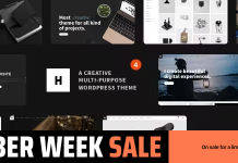 Heli Theme WordPress creatif minimaliste en noir et blanc