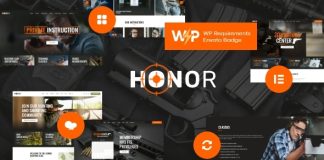 Honneur Theme WordPress polyvalent pour club de tir et