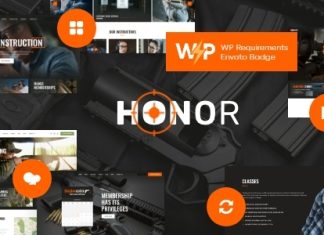Honneur Theme WordPress polyvalent pour club de tir et
