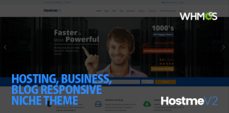 Hostme v2 Theme WordPress Responsive