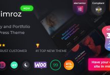 Imroz Theme dagence et de portfolio