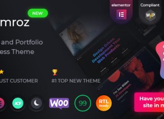 Imroz Theme dagence et de portfolio