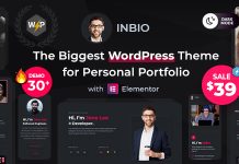 InBio – Thème de portfolio personnel / CV InBio Theme de portfolio personnel CV