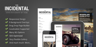 Incidental Photographie WordPress