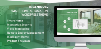 Ingenieux theme WordPress de domotique pour maison intelligente