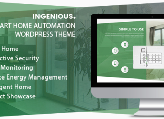 Ingénieux – thème WordPress de domotique pour maison intelligente Ingenieux theme WordPress de domotique pour maison intelligente