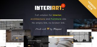 InteriArt Theme WordPress de meubles et dinterieur