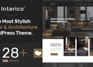 Interico Theme WordPress pour design dinterieur et architecture