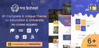 IvyPrep theme WordPress pour leducation et lecole