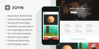 JOYN Theme polyvalent creatif multi usage
