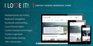 Jadore ca Theme WordPress de partage de contenu