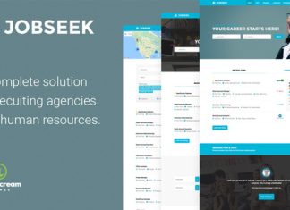 Jobseek Theme WordPress pour tableau demploi