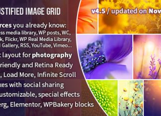 Justified Image Grid Galerie WordPress Premium