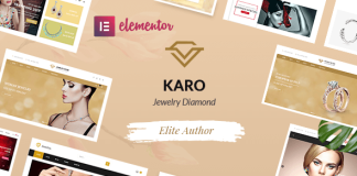 Karo Theme WordPress WooCommerce pour bijoux en diamant