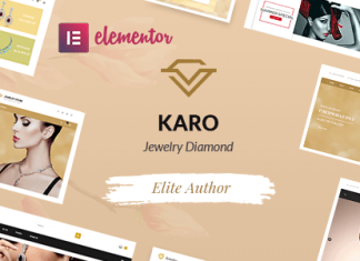 Karo | Thème WordPress WooCommerce pour bijoux en diamant Karo Theme WordPress WooCommerce pour bijoux en diamant