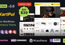 KartPul WP Theme multi usage WooCommerce pour Elementor