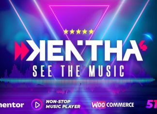 Kentha Theme WordPress de musique en continu avec Ajax