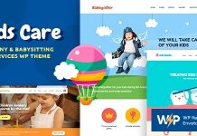 Kids Care Un theme WordPress polyvalent pour enfants