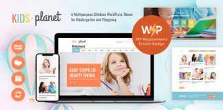 Kids Planet Theme WordPress pour la maternelle et le