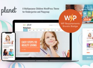 Kids Planet Theme WordPress pour la maternelle et le