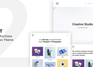 Kraft Theme WordPress de Portfolio Minimaliste