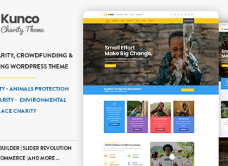Kunco – Thème WordPress de charité et de collecte de fonds Kunco Theme WordPress de charite et de collecte de