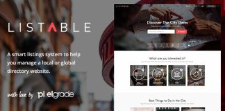 LISTABLE – Un theme convivial pour annuaire sur WordPress