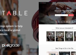 LISTABLE – Un theme convivial pour annuaire sur WordPress