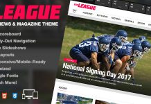 La Ligue Theme WordPress de News Magazine Sportifs
