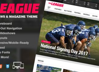 La Ligue Theme WordPress de News Magazine Sportifs