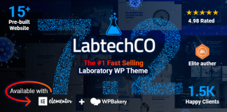 LabtechCO Theme WordPress pour laboratoire et recherche scientifique