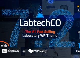 LabtechCO Theme WordPress pour laboratoire et recherche scientifique