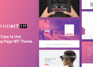 Landkit Theme de page de destination WordPress