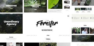 Le Forestier Theme de portfolio creatif WordPress Elementor