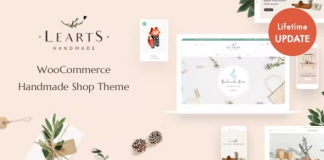LeArts Theme WordPress WooCommerce pour boutique artisanale de produits