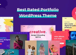 Leedo Theme WordPress de portfolio moderne colore et creatif