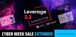 Leverage Theme WordPress dagence et de portfolio