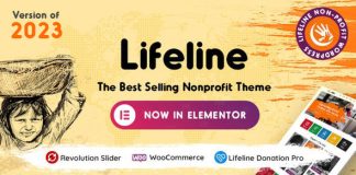 Lifeline Theme WordPress 2023 pour ONG collecte de fonds