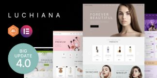 Luchiana Theme de boutique de cosmetiques et de beaute