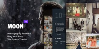 Lune Theme de portfolio de photographie pour WordPress