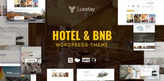 LuxStay Theme WordPress pour Hotel BnB