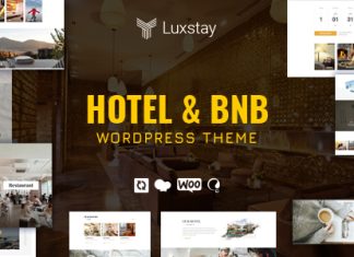 LuxStay Theme WordPress pour Hotel BnB