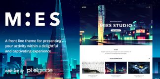 MIES Un theme WordPress darchitecture avant gardiste