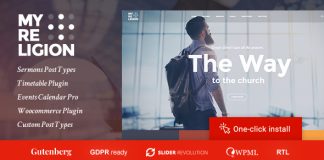 Ma Religion Theme WordPress pour Eglise OEuvres de