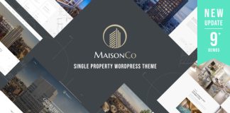 MaisonCo Theme WordPress pour une seule propriete