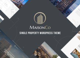 MaisonCo Theme WordPress pour une seule propriete