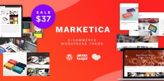 Marketica Theme WordPress WooCommerce pour eCommerce et Marketplace