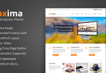 Maxima – Thème WordPress prêt pour la rétine Maxima Theme WordPress pret pour la retine