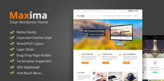 Maxima Theme WordPress pret pour la retine